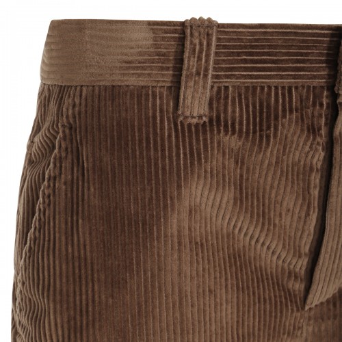 BROWN COTTON PANTS