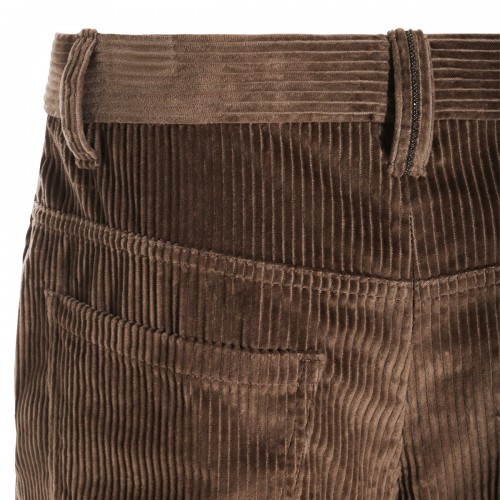 BROWN COTTON PANTS
