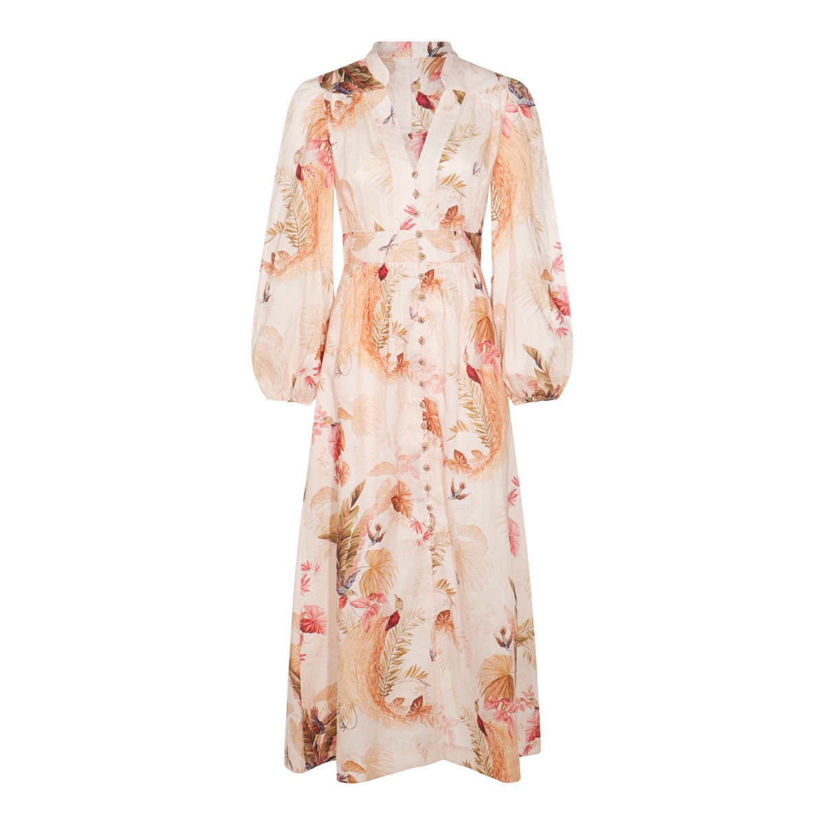 CREAM LINEN DRESS