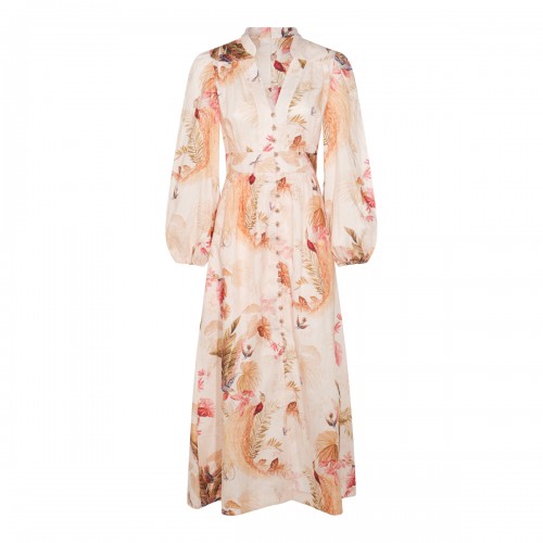 CREAM LINEN DRESS