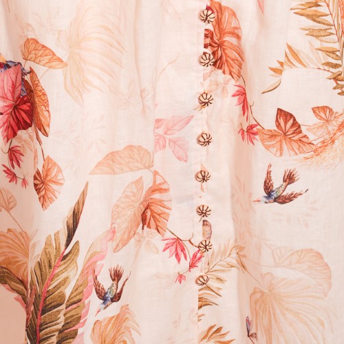 CREAM LINEN DRESS