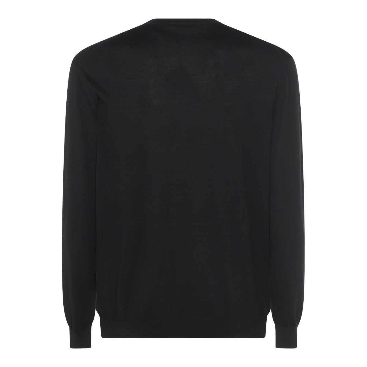 BLACK WOOL KNITWEAR