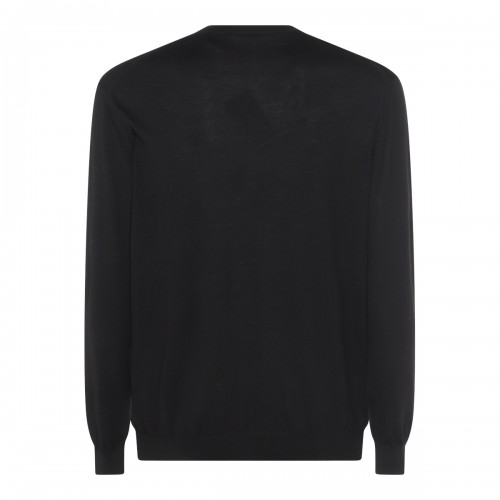 BLACK WOOL KNITWEAR