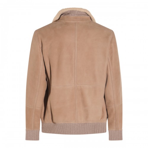 BEIGE LEATHER JACKET 2