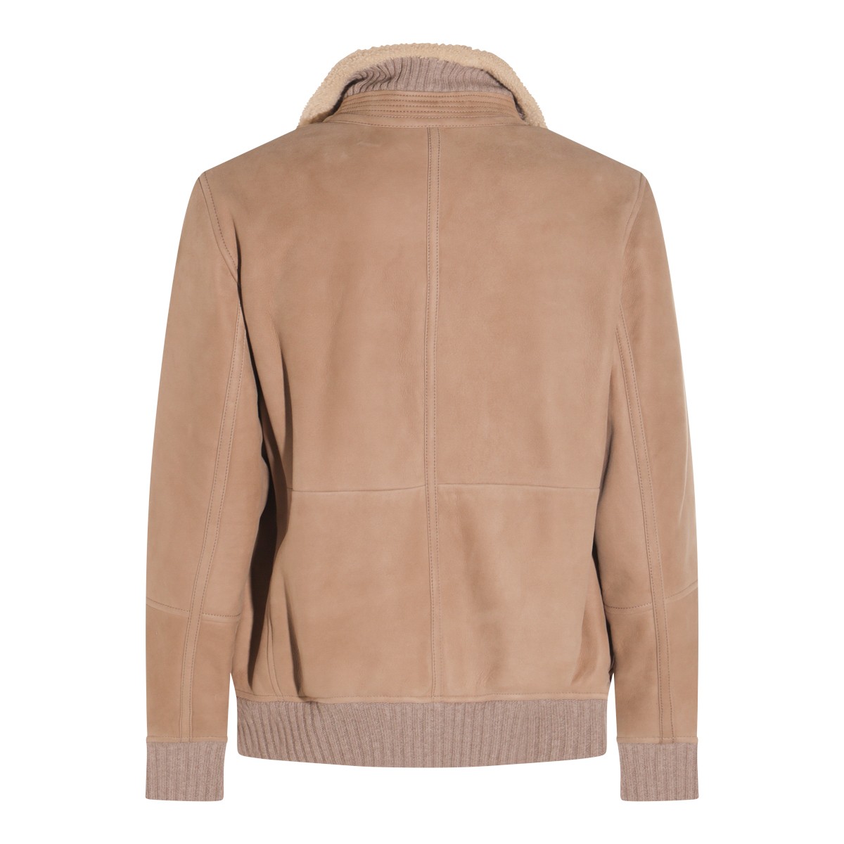 BEIGE LEATHER JACKET