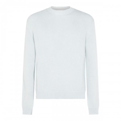 LIGHT BLUE WOOL KNITWEAR