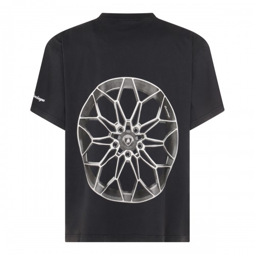 BLACK COTTON LAMBORGHINI T-SHIRT