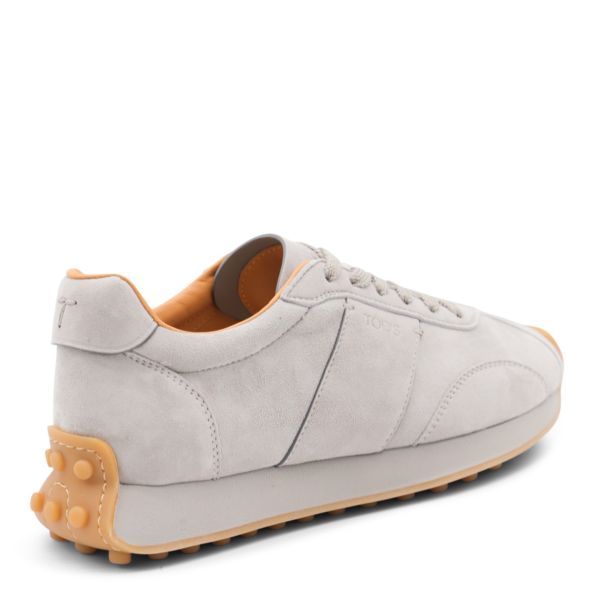 LIGHT GREY LEATHER SNEAKERS