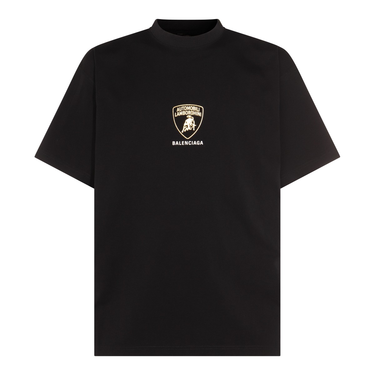 BLACK COTTON LAMBORGHINI T-SHIRT