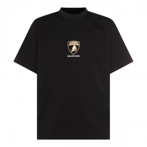 BLACK COTTON LAMBORGHINI T-SHIRT