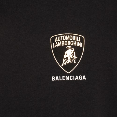 BLACK COTTON LAMBORGHINI T-SHIRT