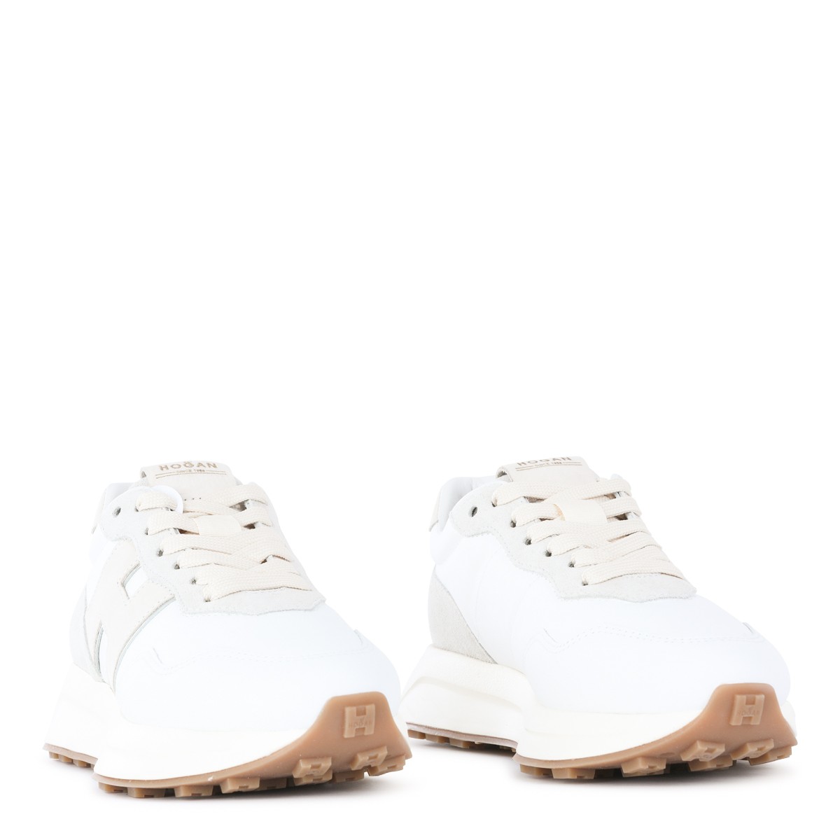 WHITE LEATHER SNEAKERS