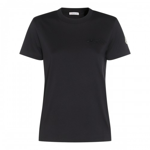 BLACK COTTON T-SHIRT