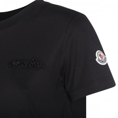 BLACK COTTON T-SHIRT