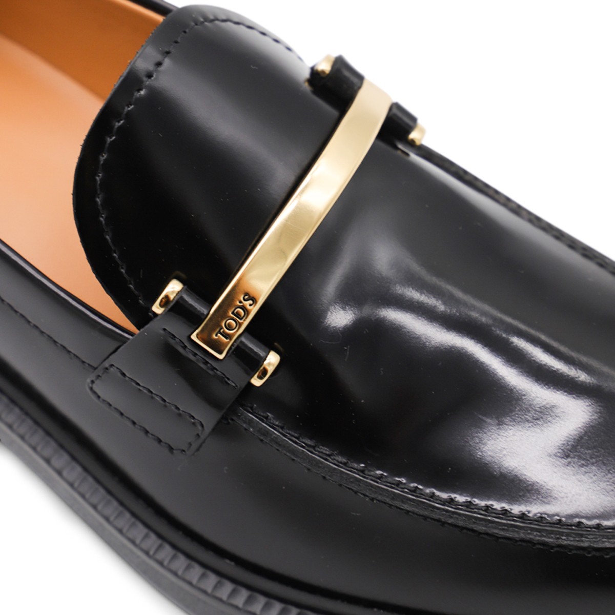 BLACK LEATHER LOAFERS