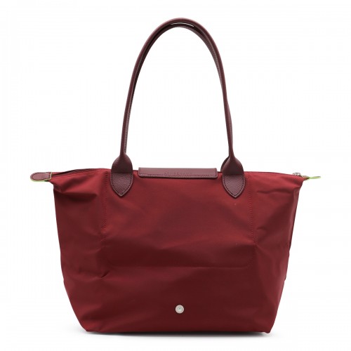 RED LEATHER LE PLIAGE ORIGINAL M TOTES