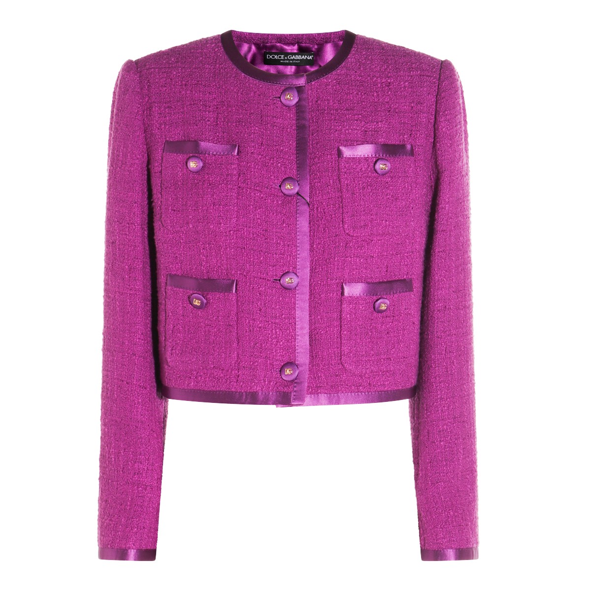 VIOLET COTTON CASUAL JACKET