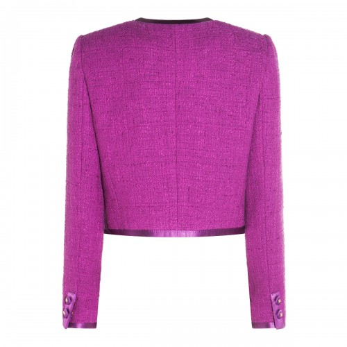 VIOLET COTTON CASUAL JACKET