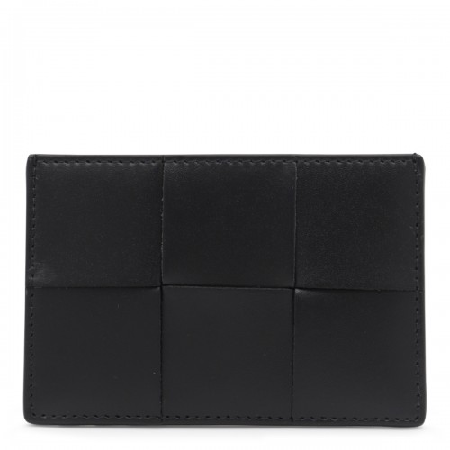 BLACK LEATHER CARD HOLDER