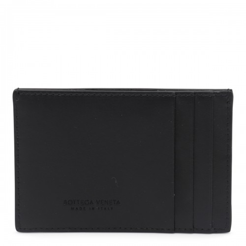 BLACK LEATHER CARD HOLDER