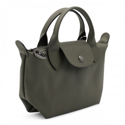 BLACK LEATHER LE PLIAGE XTRA XS TOTES