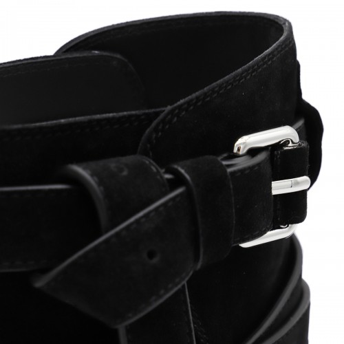 BLACK LEATHER BOOTS