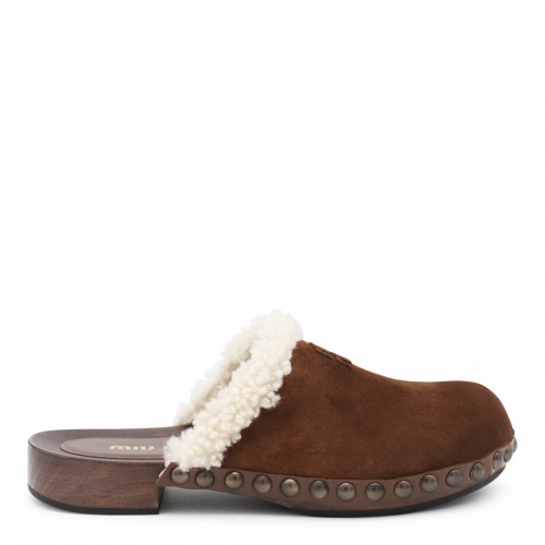 BROWN LEATHER SANDALS
