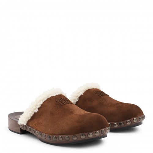 BROWN LEATHER SANDALS
