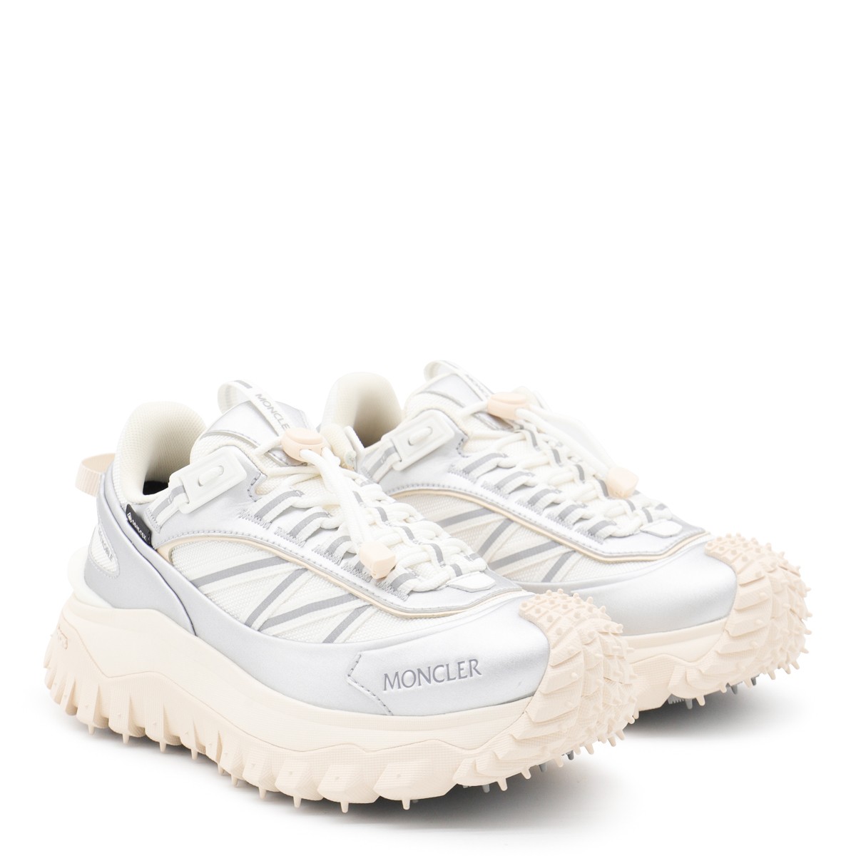 SILVER LEATHER TRAILGRIP GTX SNEAKERS