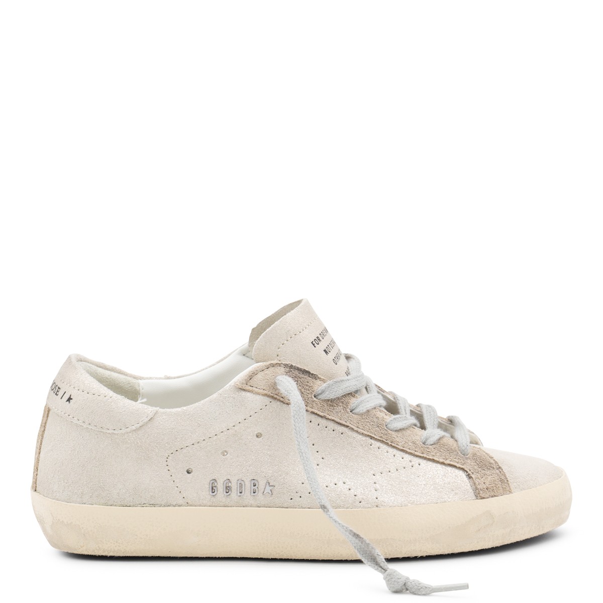 BEIGE LEATHER SUPER STAR SNEAKERS
