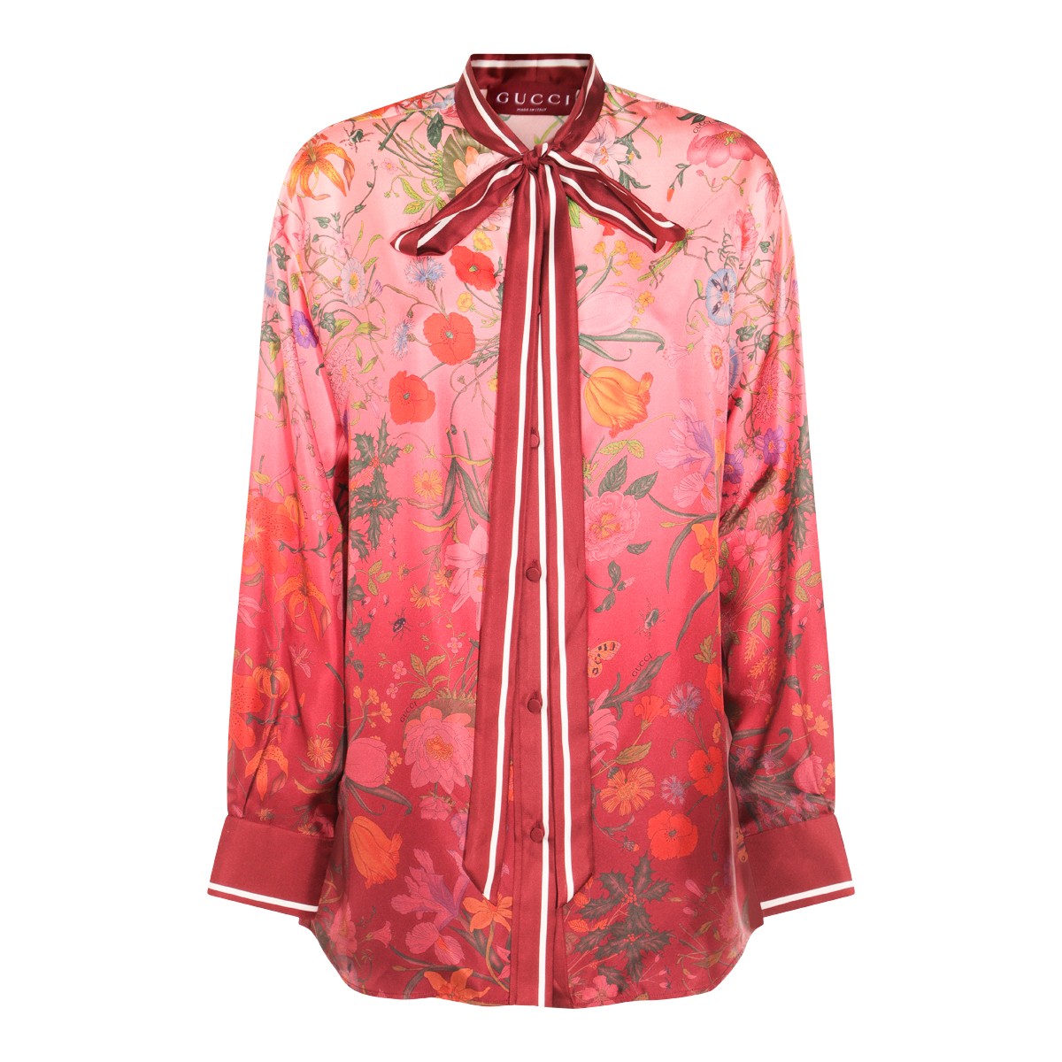 RED ANCORA SILK SHIRT