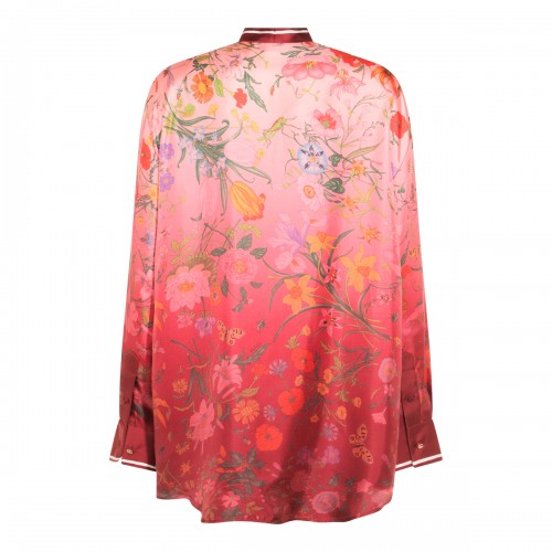 RED ANCORA SILK SHIRT