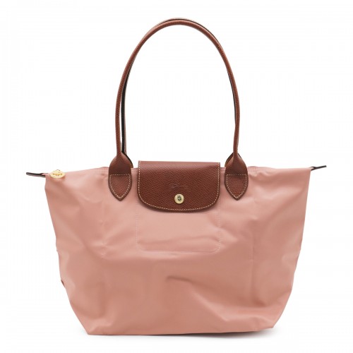 PINK LEATHER LE PLIAGE ORIGINAL M TOTES