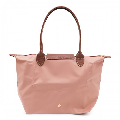 PINK LEATHER LE PLIAGE ORIGINAL M TOTES