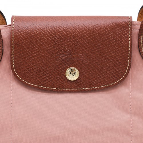 PINK LEATHER LE PLIAGE ORIGINAL M TOTES