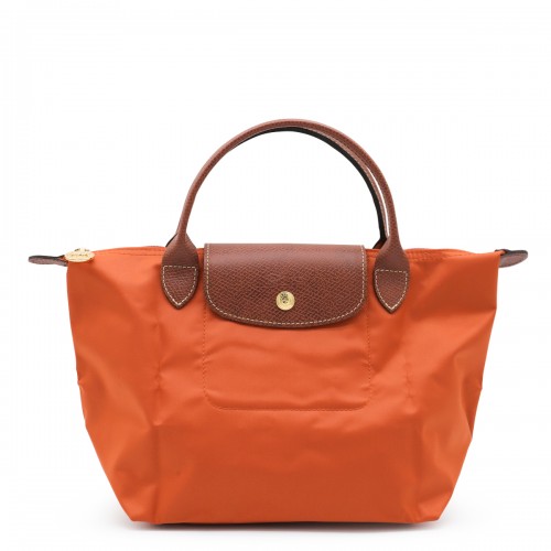 ORANGE LEATHER LE PLIAGE S TOTES