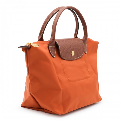 ORANGE LEATHER LE PLIAGE S TOTES