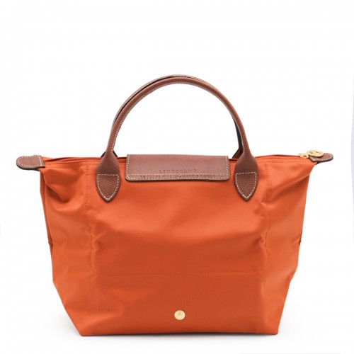ORANGE LEATHER LE PLIAGE S TOTES