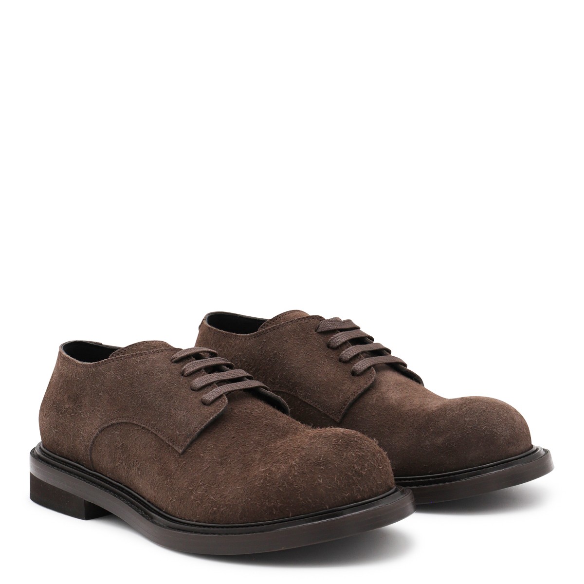 BROWN LEATHER LACE UP SHOES