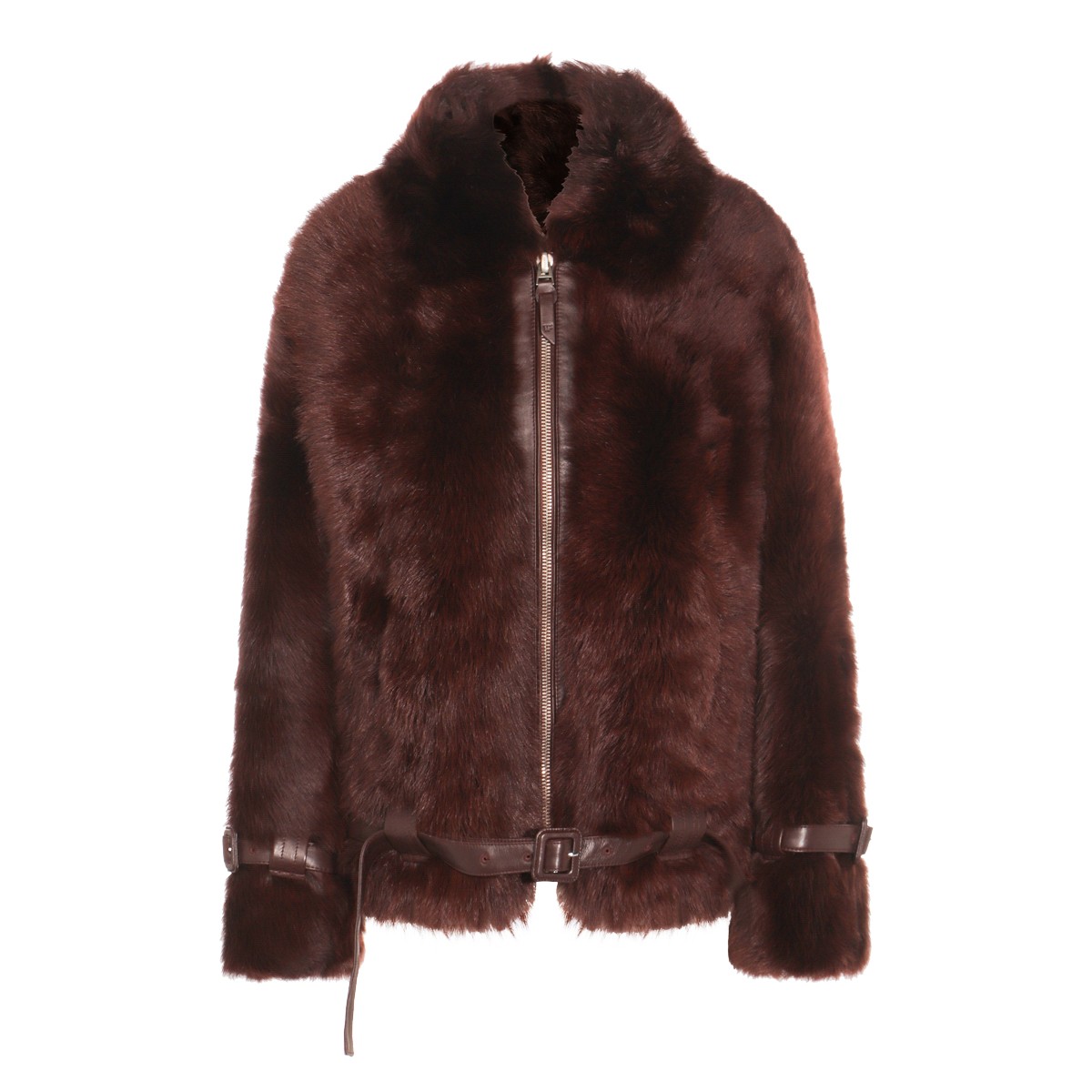 DARK BROWN LEATHER JACKET