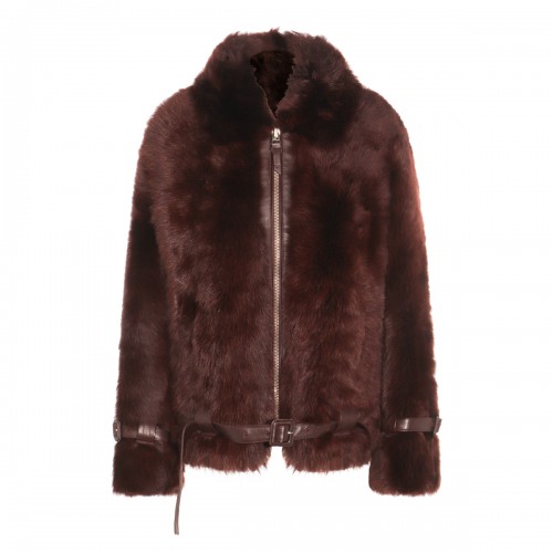 DARK BROWN LEATHER JACKET
