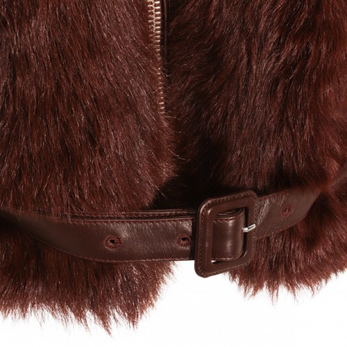 DARK BROWN LEATHER JACKET
