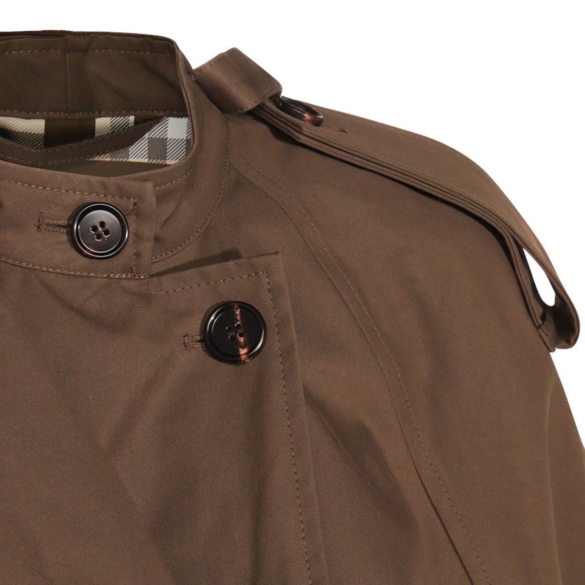 BROWN COTTON TRENCH COAT BROWN COTTON TRENCH COAT