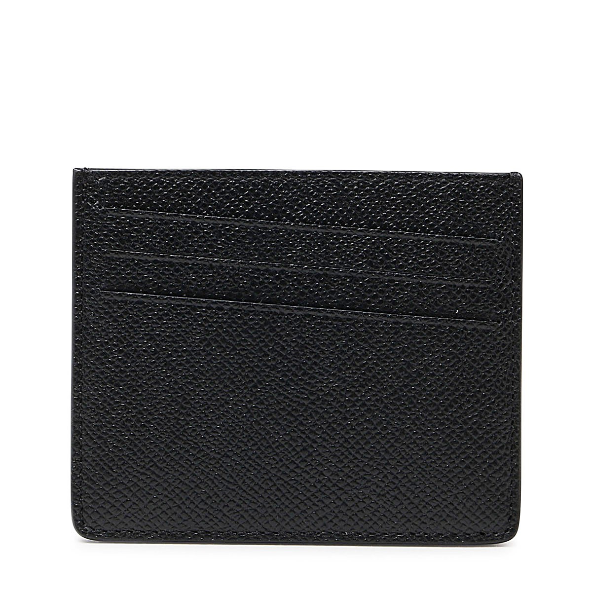 BLACK LEATHER CARD HOLDER