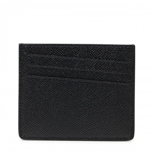 BLACK LEATHER CARD HOLDER