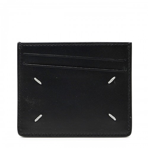 BLACK LEATHER CARD HOLDER