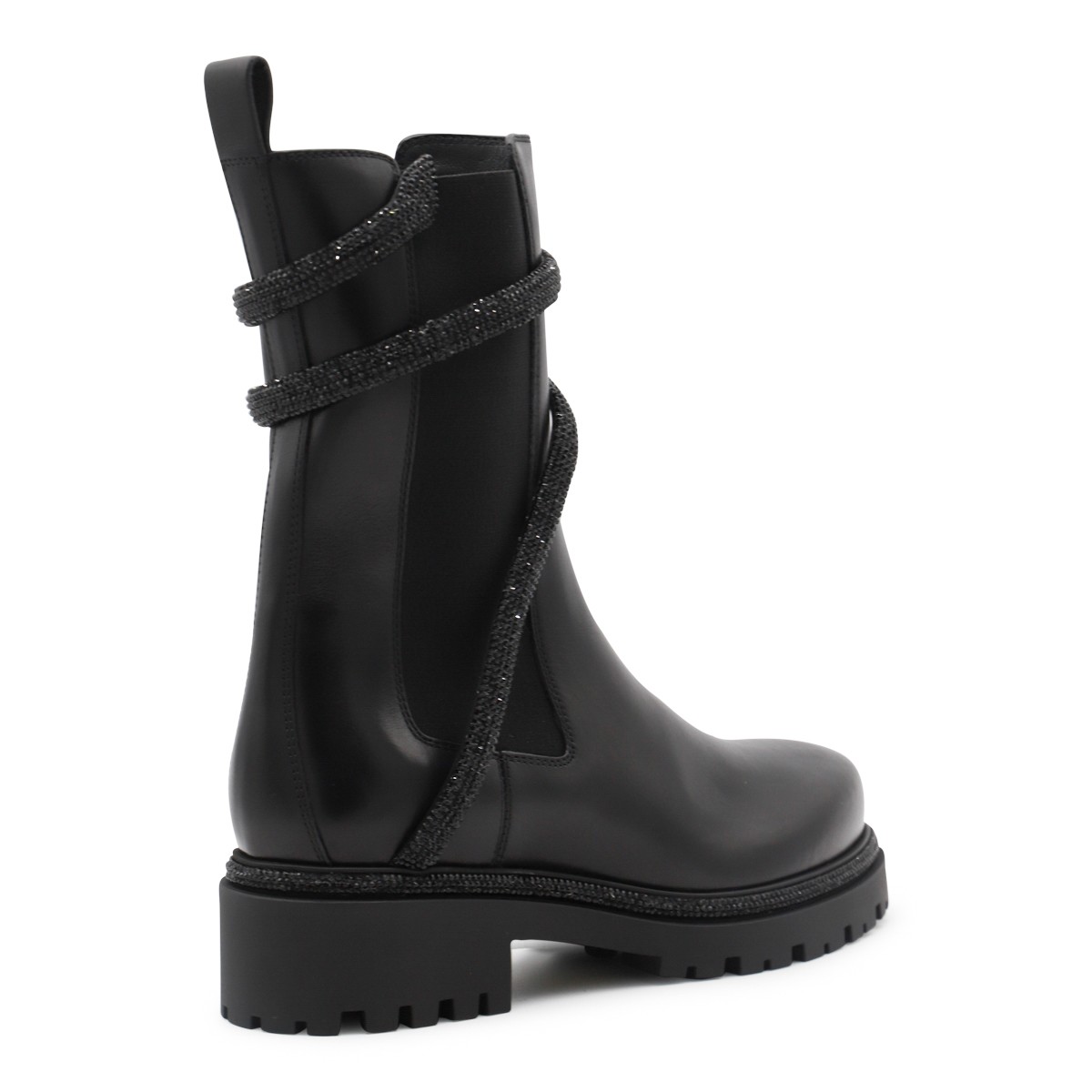 BLACK LEATHER CLEO BOOTS BLACK LEATHER CLEO BOOTS