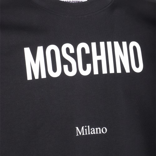 BLACK COTTON T-SHIRT