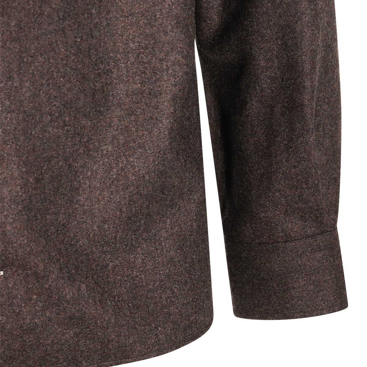 BROWN WOOL SHIRT
