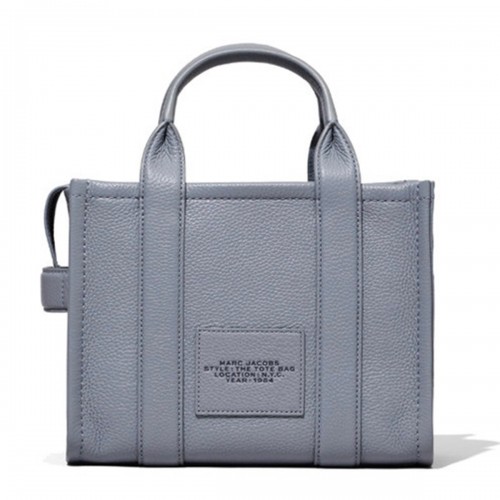 GREY LEATHER THE MINI TOTE BAG